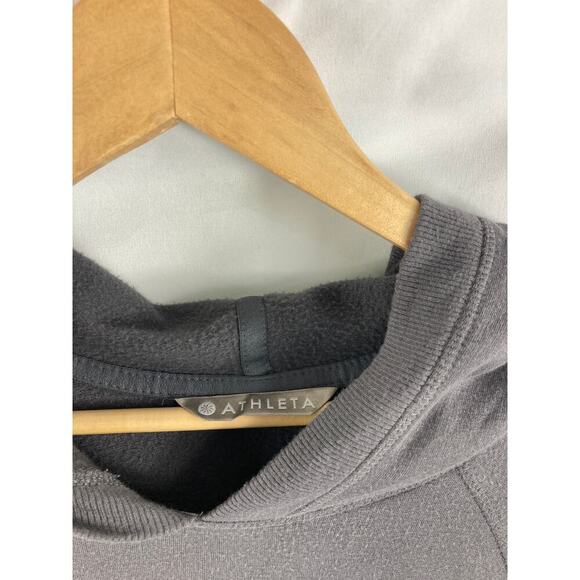 Athleta Cross Back Soft Grey Hoodie Size Large - Picture 3 of 4